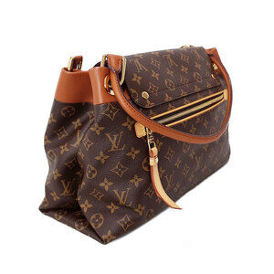 Louis Vuitton Brown Leather Bag Tote Olympe Monogram